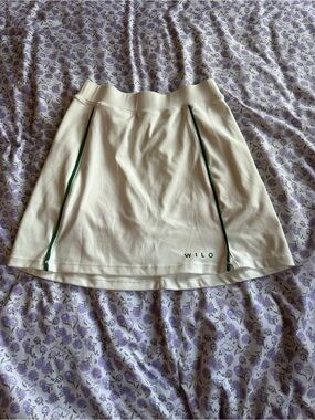 WILO Tennis Skirt with Green Trim